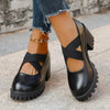 Orthopedische zwarte loafers - Karen