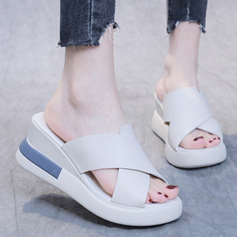 Orthopedische Zwarte Slipper Sandalen - Emma