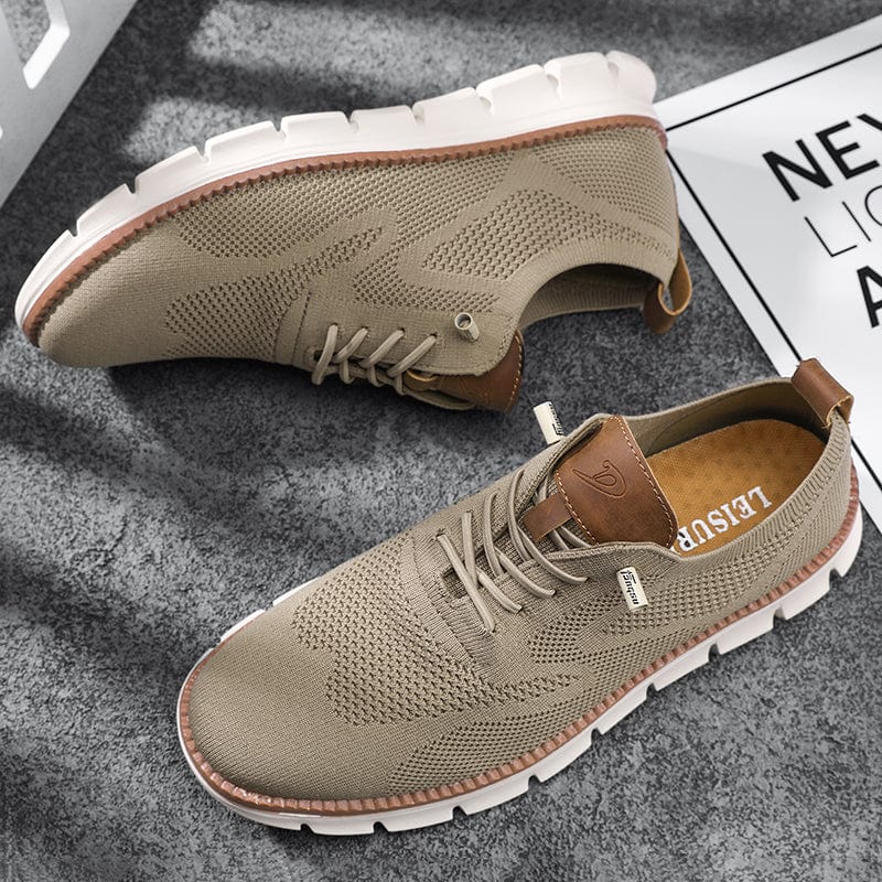 Orthopedische lichtgewicht sneakers in Khaki - Tom