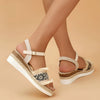 Orthopedische Beige Espadrilles Sandalen - Julia