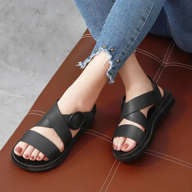 Orthopedische Witte Comfort Sandalen - Eva