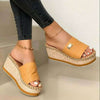 Sophie - Orthopedische Zwart Espadrille Wedges