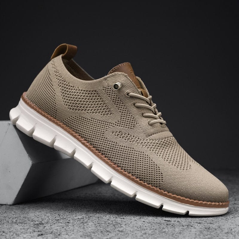 Orthopedische lichtgewicht sneakers in Khaki - Tom