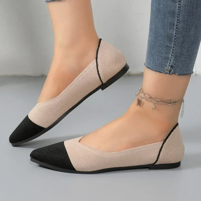 Orthopedische apricot flats - Emma