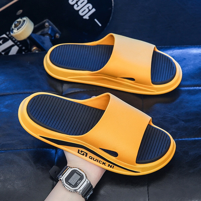 Orthopedische Unisex Slippers Wit-Zwart - Sam