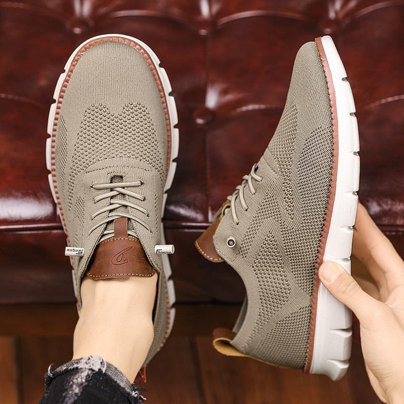 Orthopedische lichtgewicht sneakers in Khaki - Tom