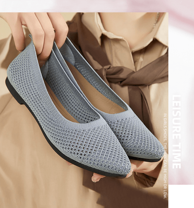 Sophie - Orthopedische Comfortabele Grijze Flats