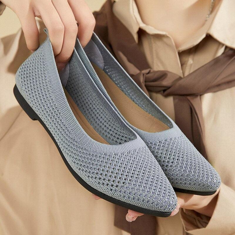 Sophie - Orthopedische Comfortabele Grijze Flats