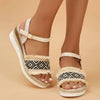 Orthopedische Beige Espadrilles Sandalen - Julia