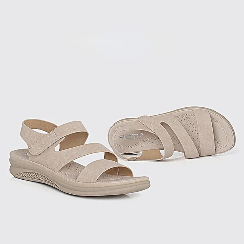 Orthopedische Beige Sandalen Comfort - Emma