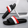 Alex - Orthopedische Zwart-Striped Slippers