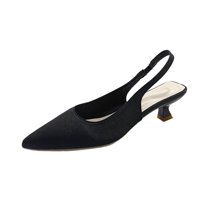 Isabella - Orthopedische Zwart Slingback Pumps