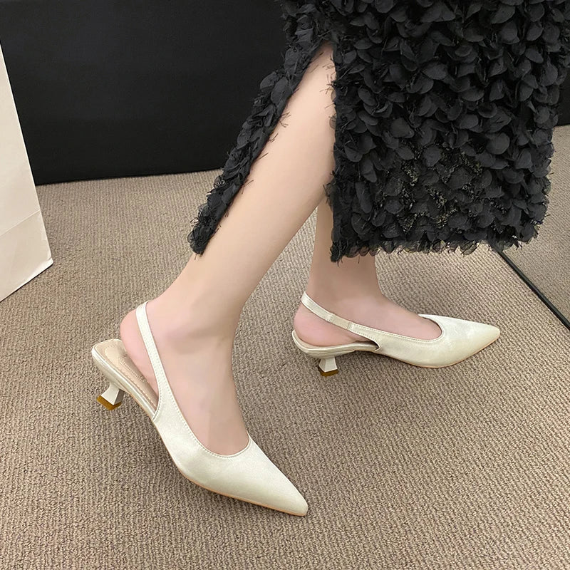 Isabella - Orthopedische Zwart Slingback Pumps