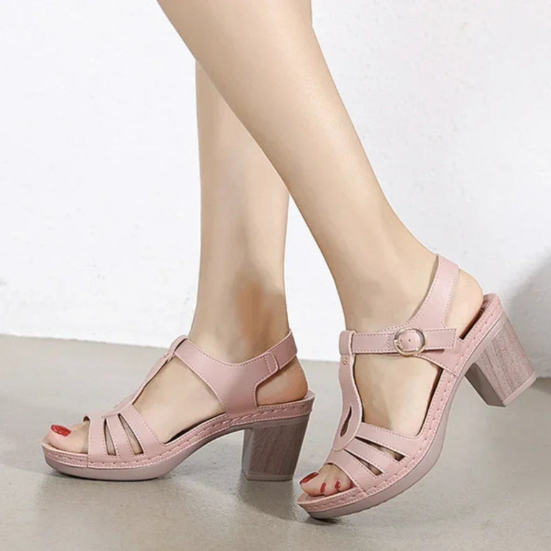 Zoë - Orthopedische Chic Zwarte Sandalen