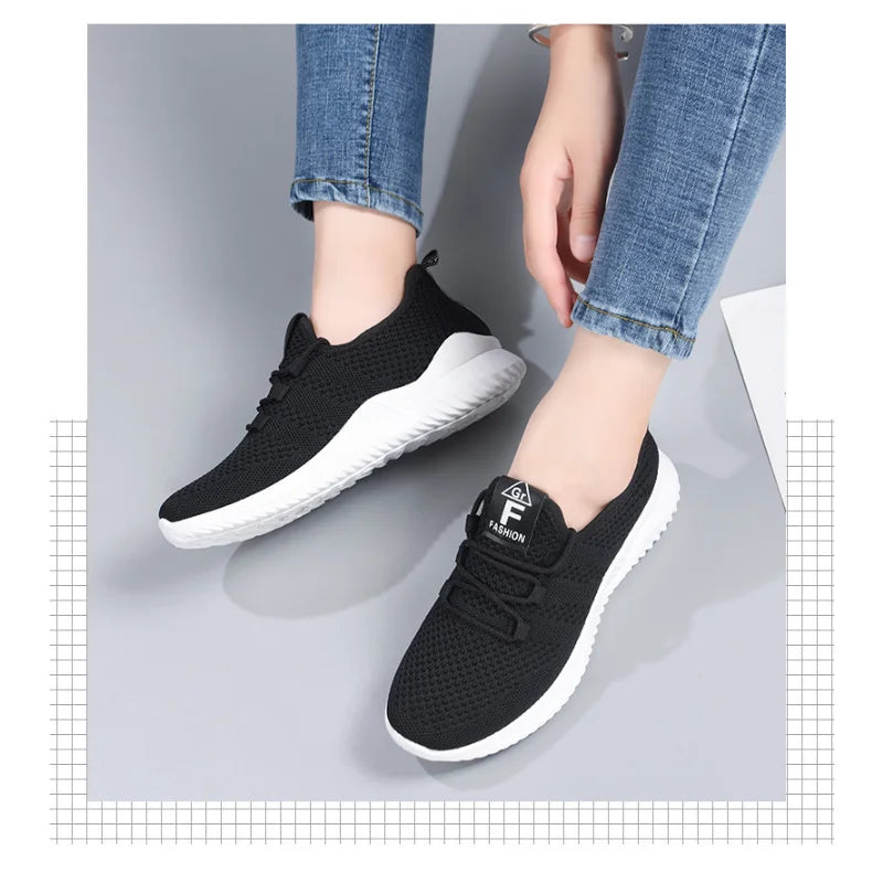 Nora - Orthopedische Roze Mesh Sneakers