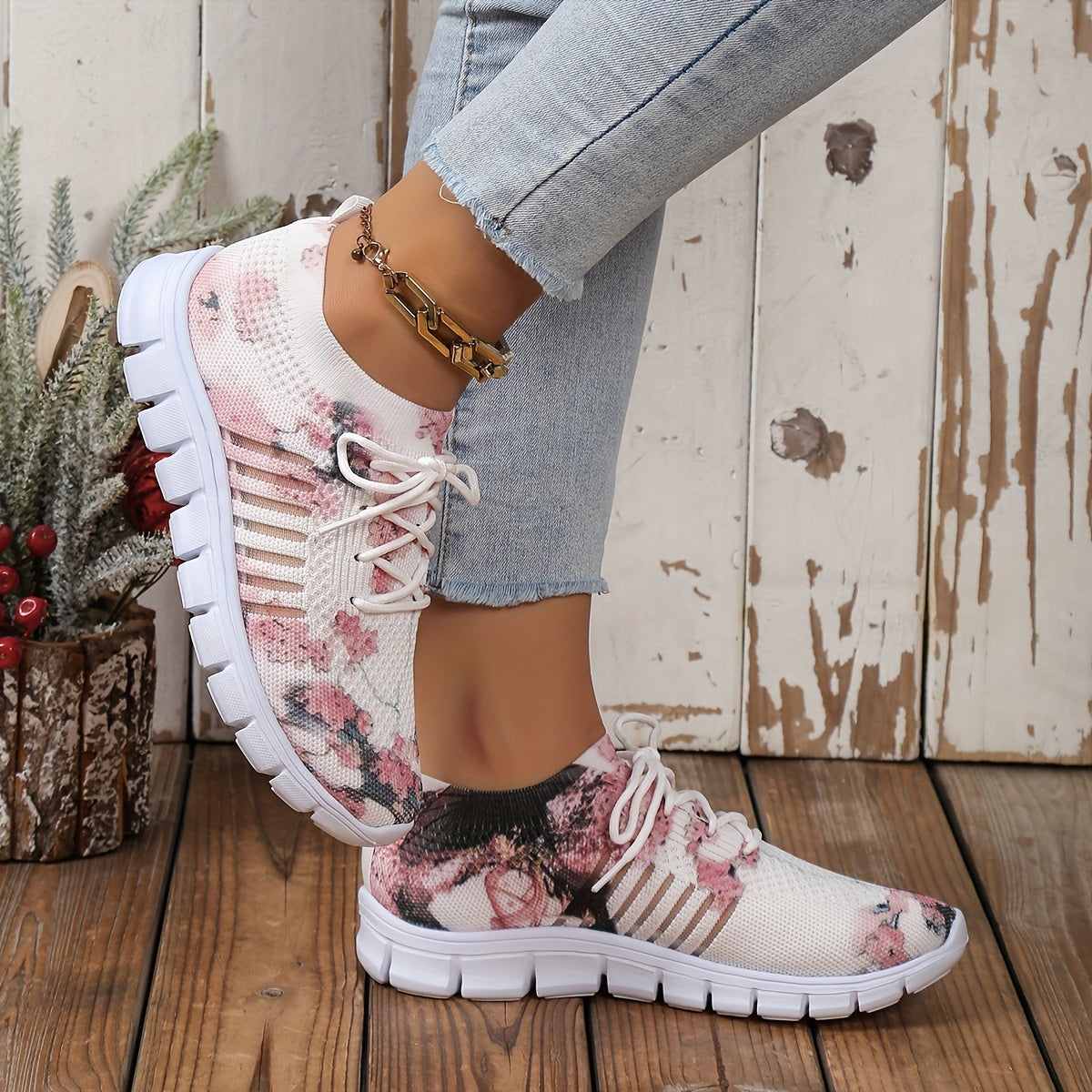 Orthopedic Bloemen Sneakers - Yvonne