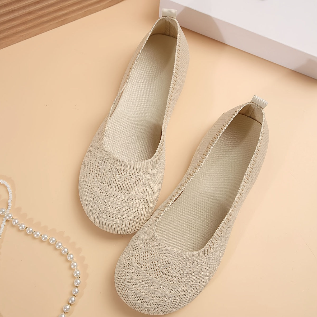 Orthopedische Beige Ballerina's - Clara