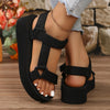 Orthopedische Zwarte Platform Sandalen - Lisa