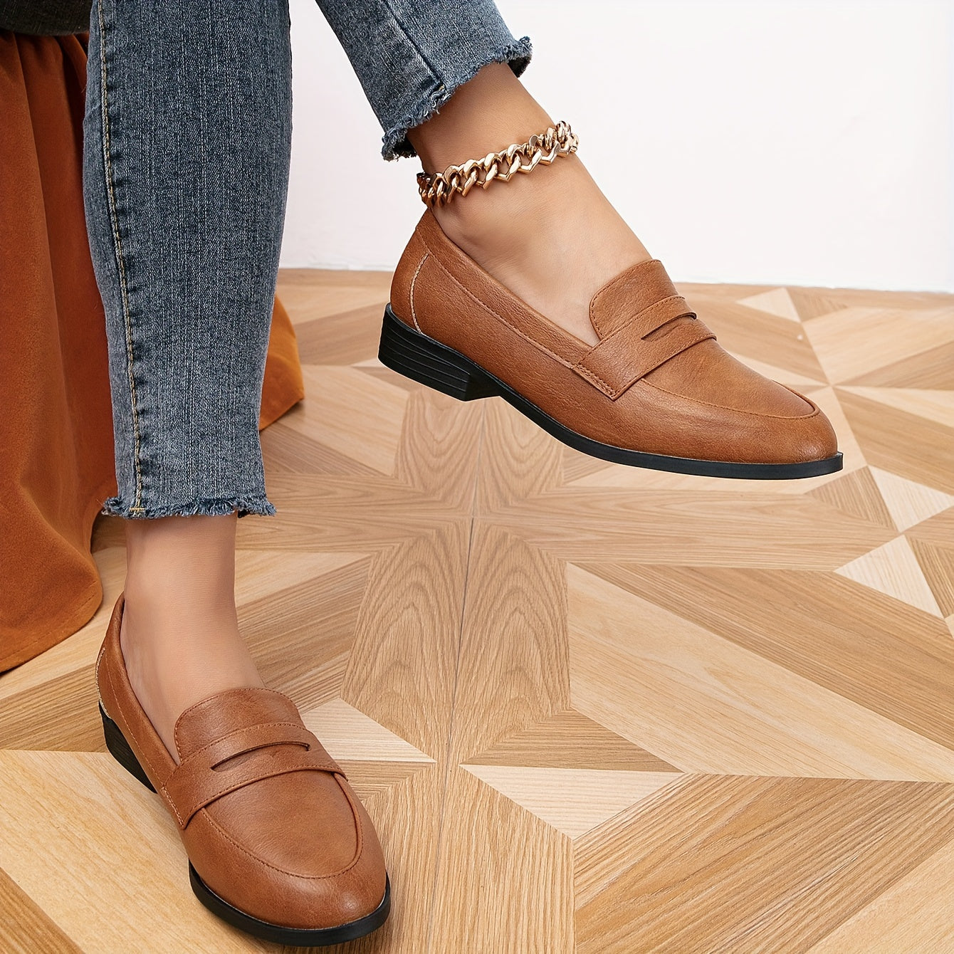 Orthopedische Bruine Loafers - Emma