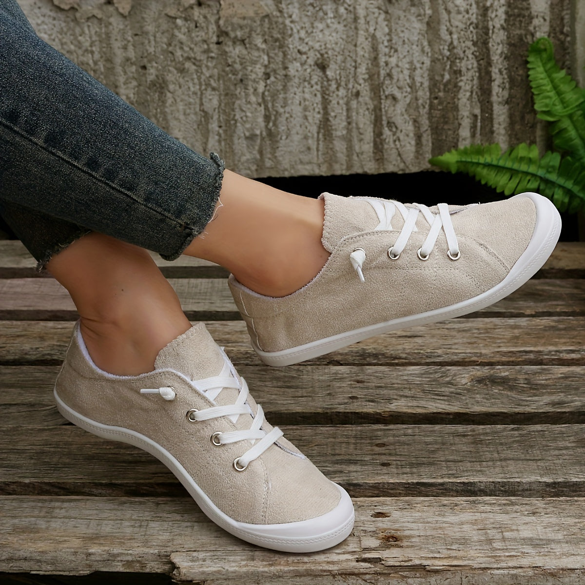 Orthopedische Beige Sneakers - Laura