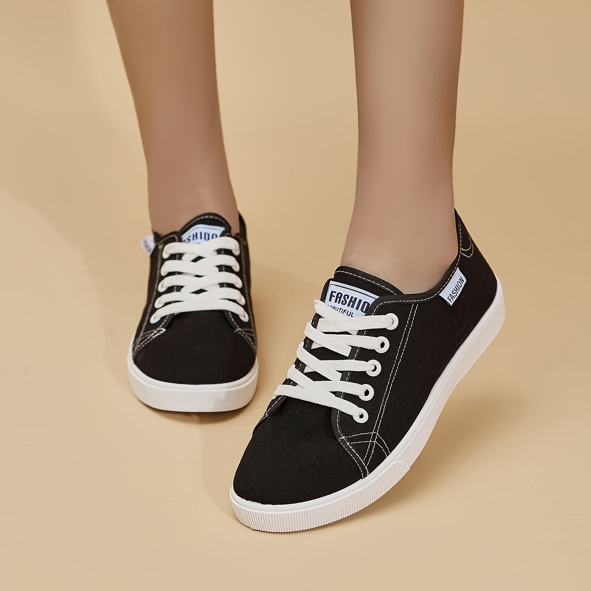 Orthopedische Zwarte Sneakers - Eva