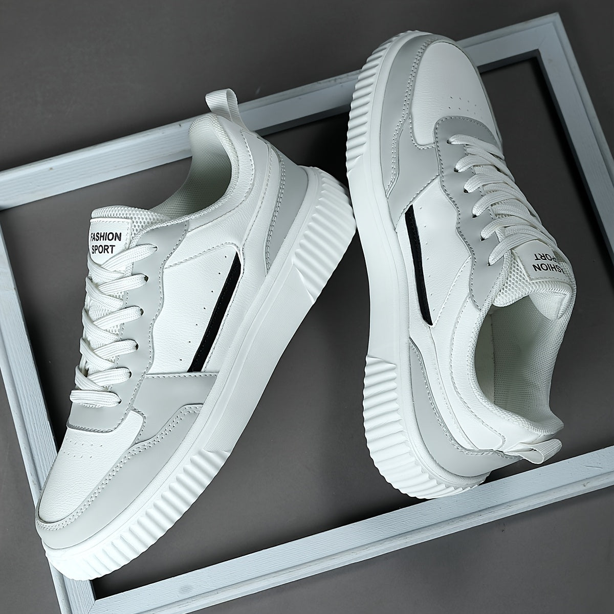 Orthopedische Zwart-Witte Sneakers - Max