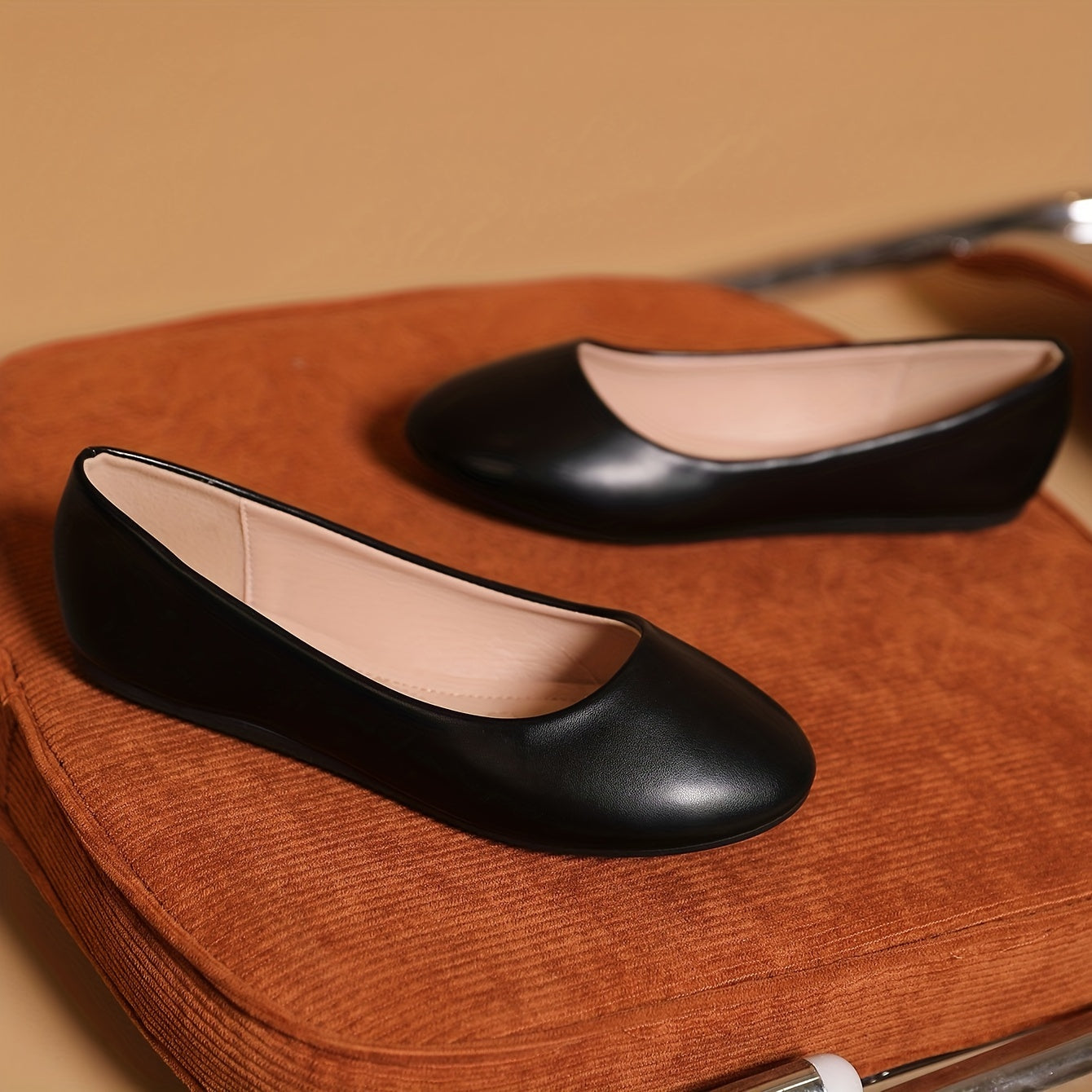 Orthopedische Zwarte Flats - Anna