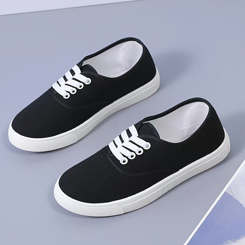 Orthopedische Zwarte Canvas Sneakers - Max