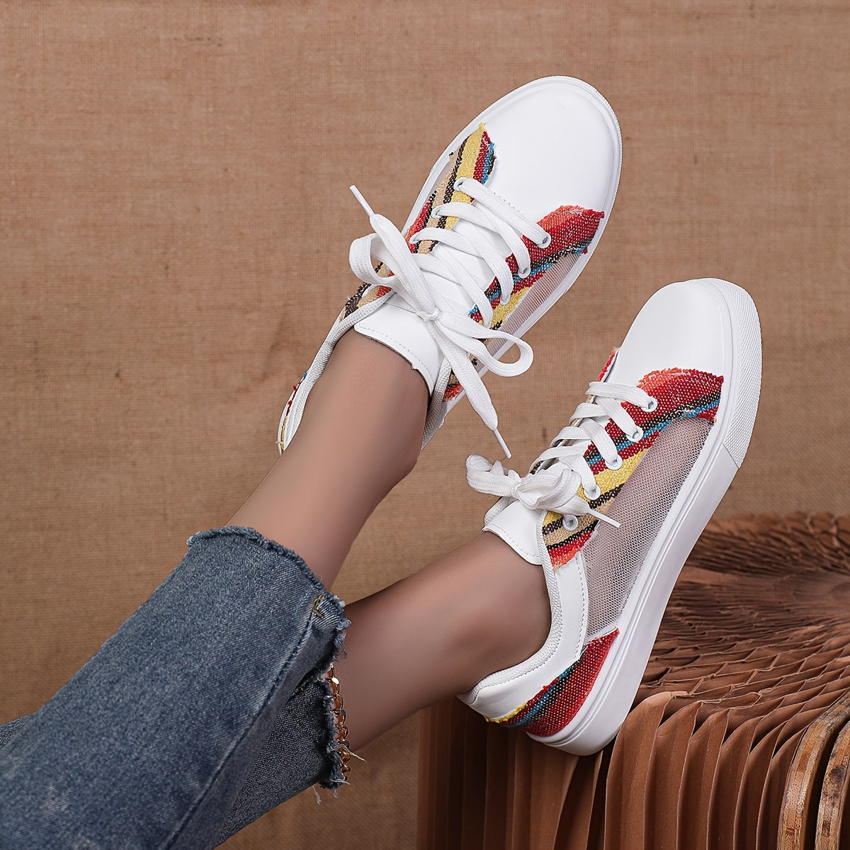 Orthopedic White Sneakers - Julia