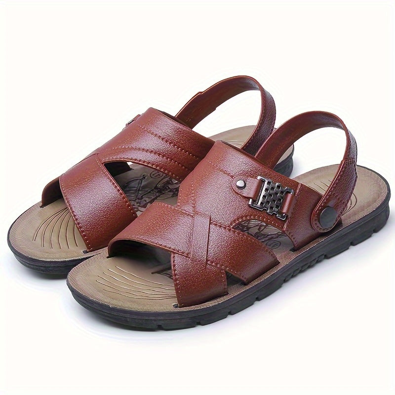 Orthopedische Koffiekleurige Sandalen - Peter