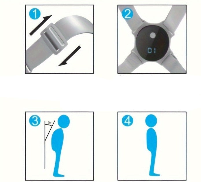 Orthopedische Houdingscorrector Grijs - Thomas