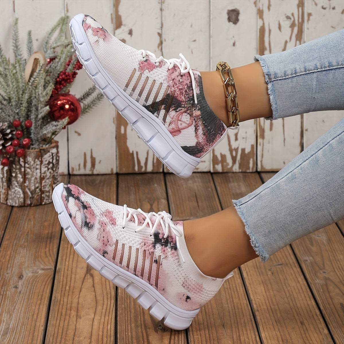 Orthopedic Bloemen Sneakers - Yvonne