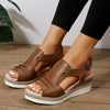 Mia - Orthopedische Rode Platform Sandalen