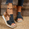 Mia - Orthopedische Rode Platform Sandalen