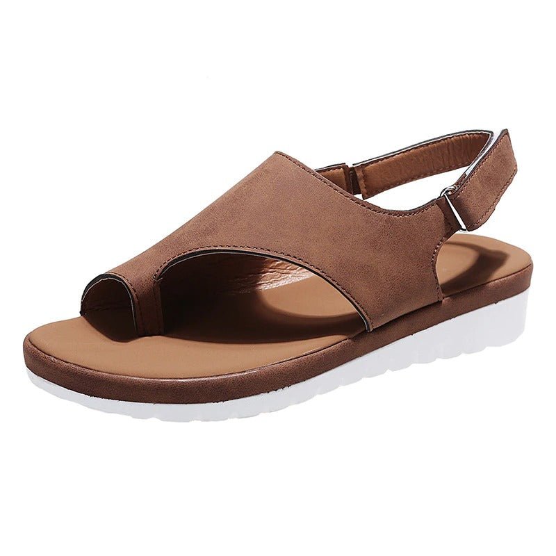 Lara - Orthopedische Corrigerende Koffiekleur Sandalen