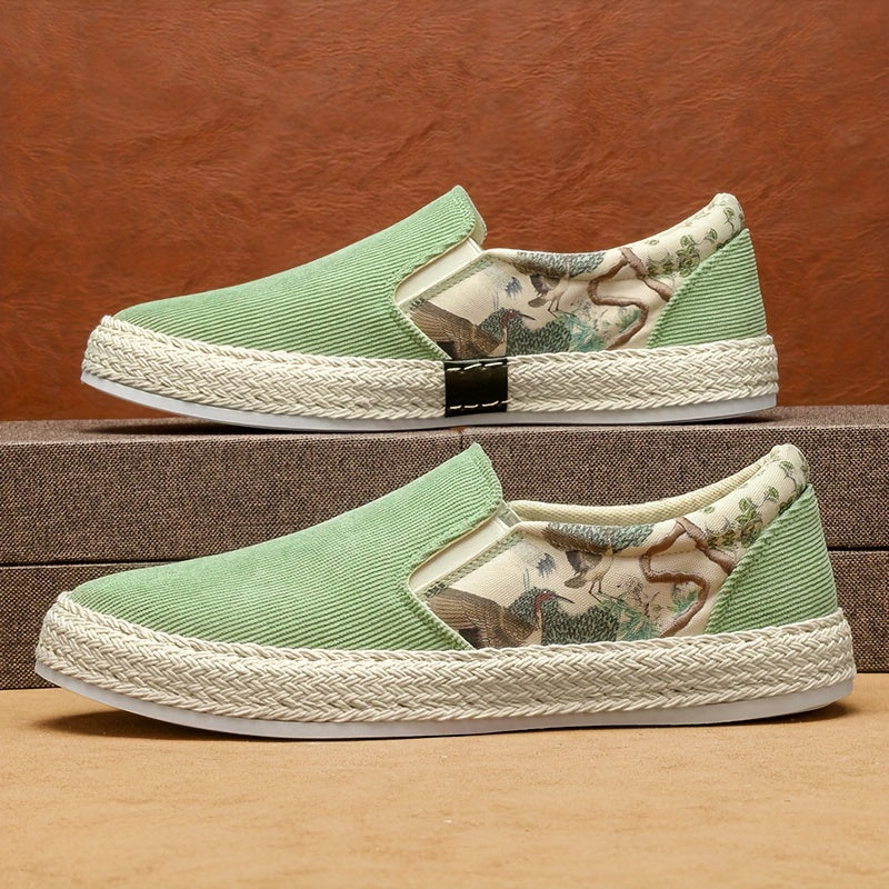 Orthopedische groene canvas schoenen - Henrik