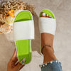 Orthopedische Groen-Witte Slippers - Sofie