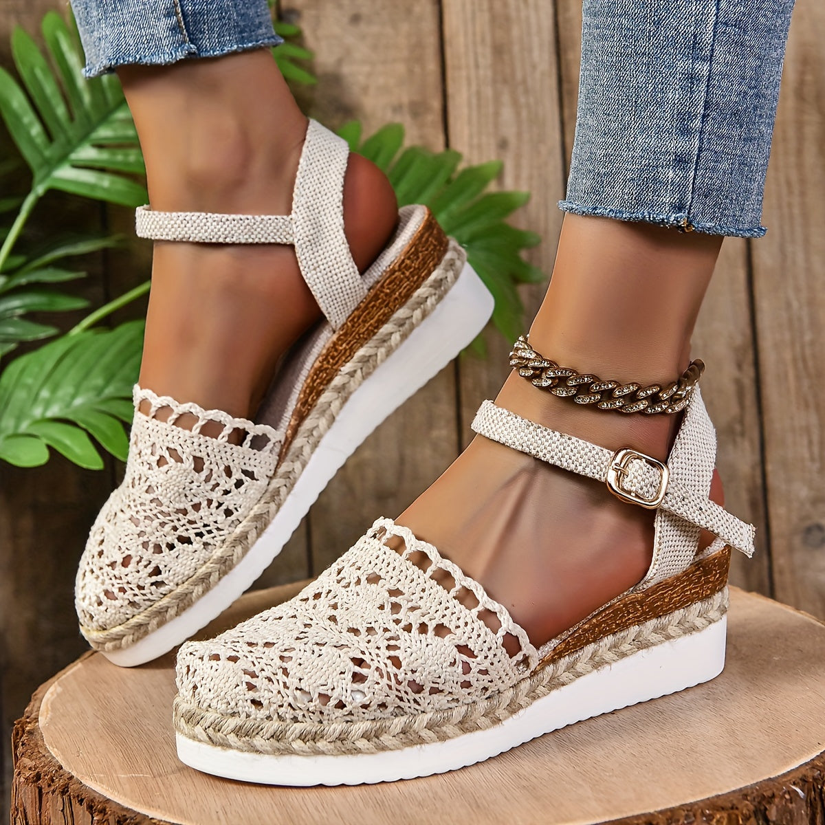 Orthopedische Beige Espadrilles - Sofia