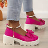 Orthopedische Roze Loafers met Strik - Emma