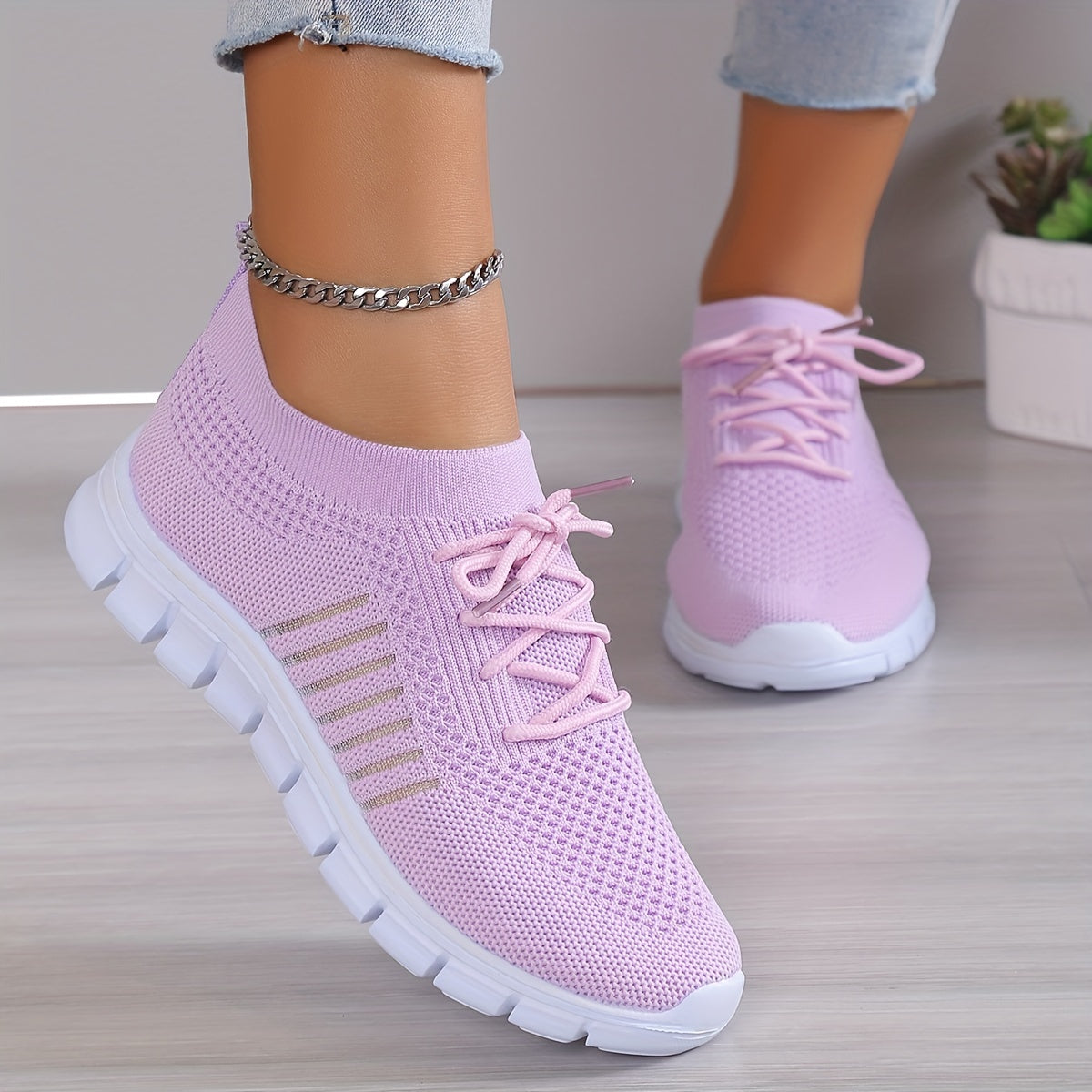 Orthopedische Stijlvolle Roze Sneakers - Charlotte