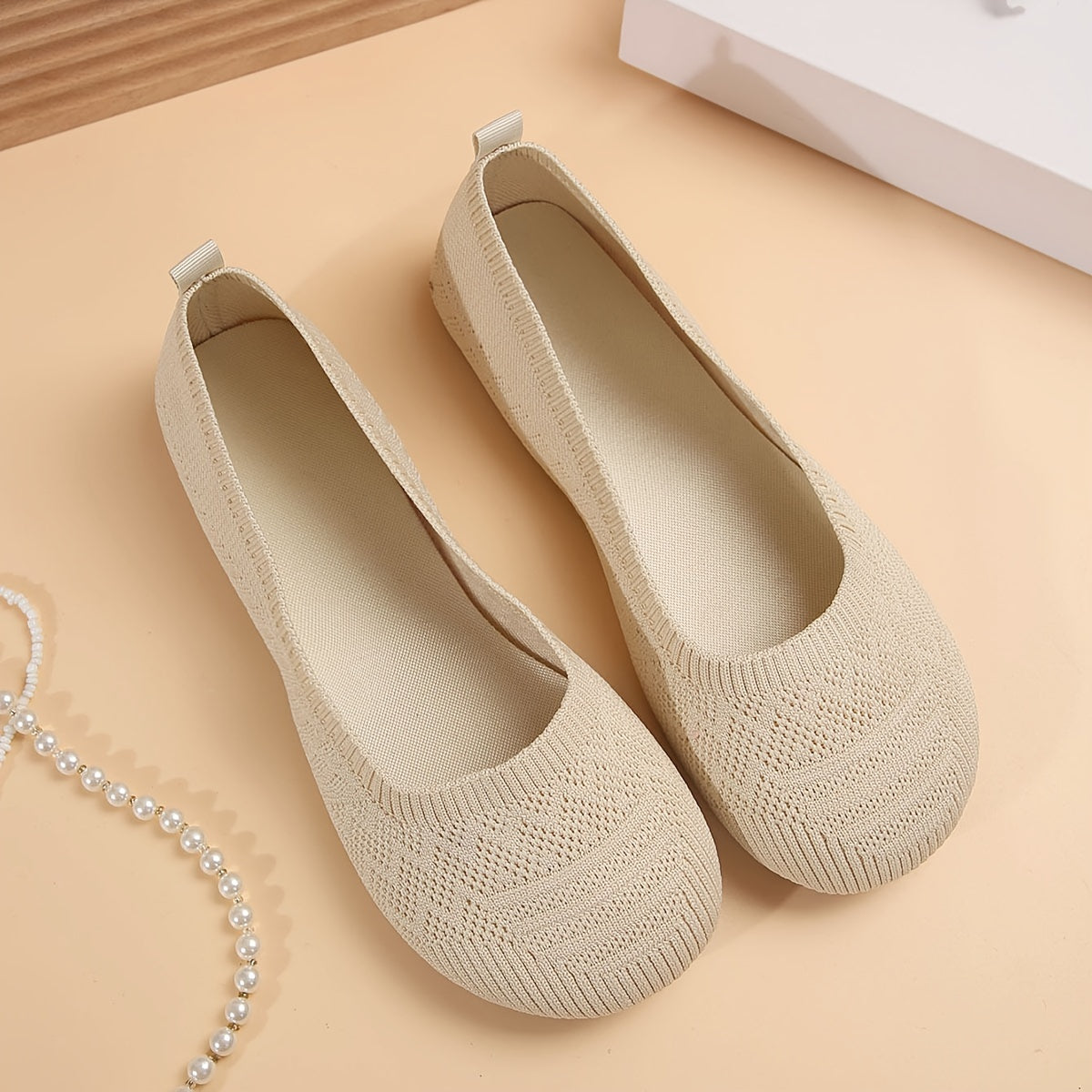 Orthopedische Beige Ballerina's - Clara