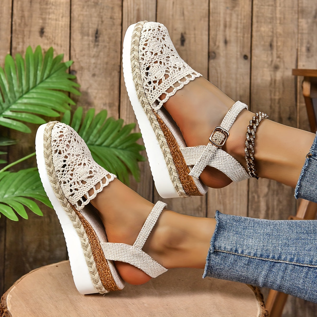 Orthopedische Beige Espadrilles - Sofia