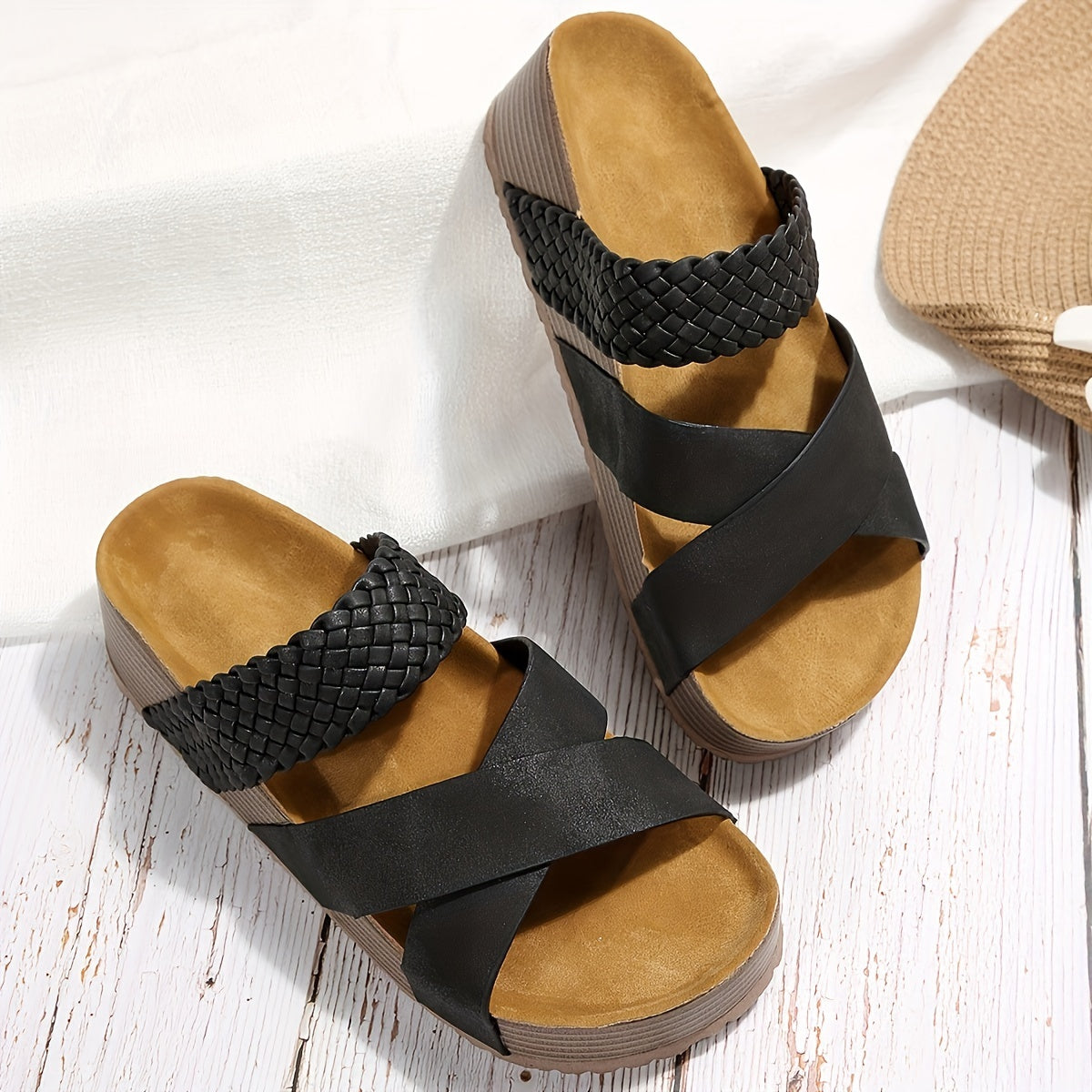 Orthopedische Bruine Slippers - Annelies