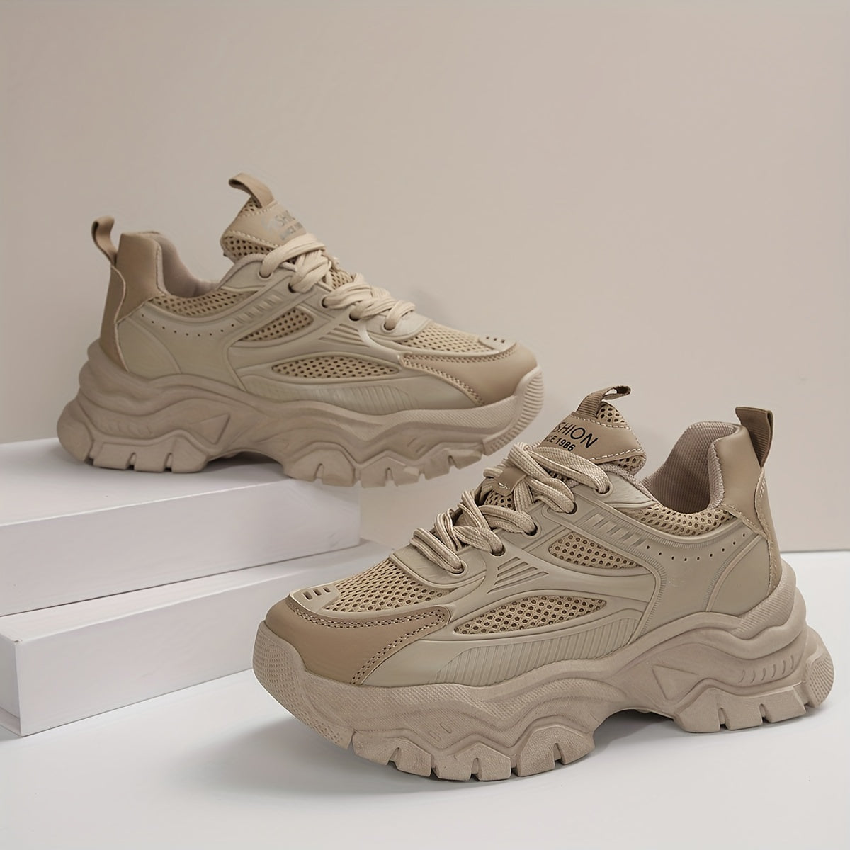 Orthopedische Khaki Sneakers - Eva