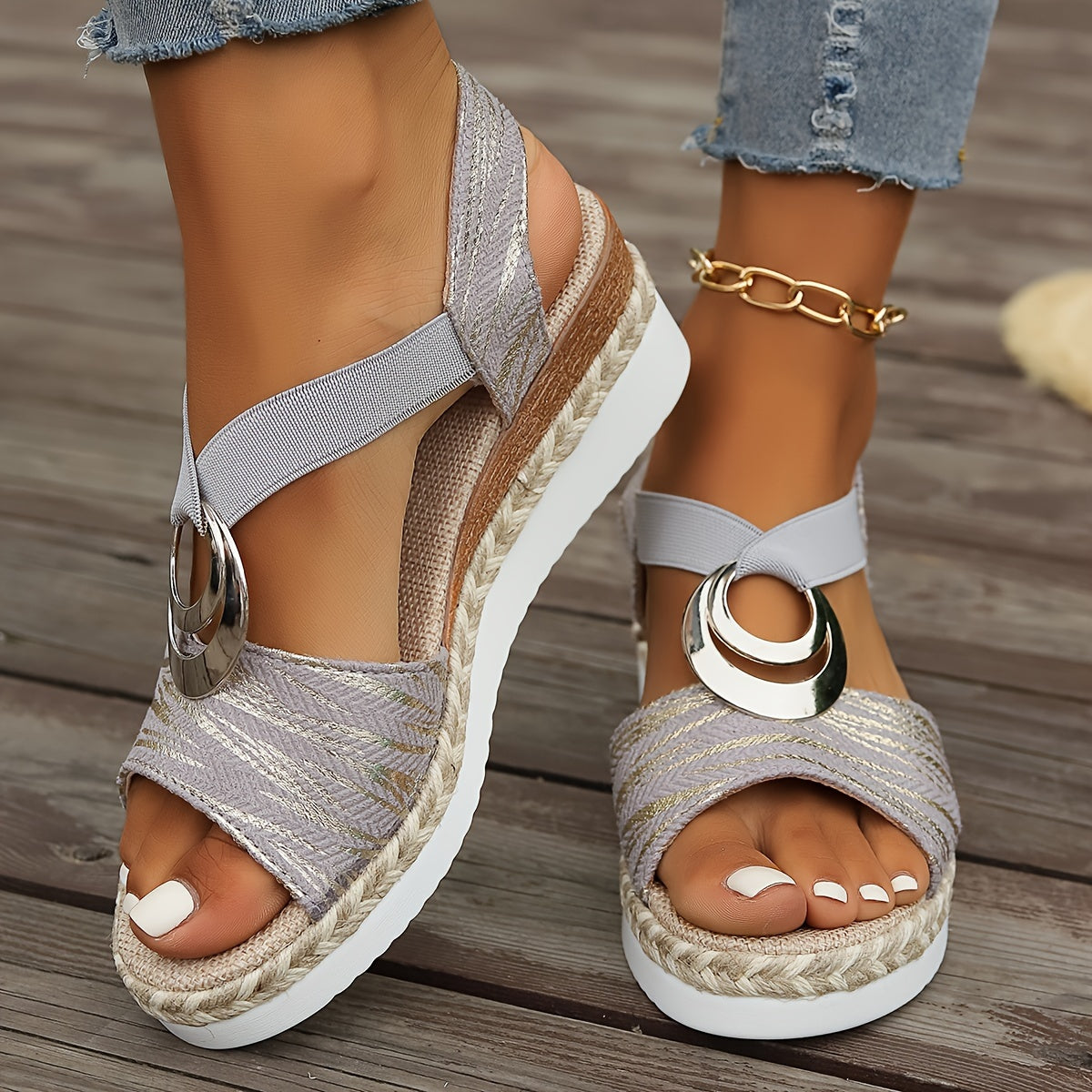 Orthopedische Zwarte Sandalen met Accenten - Bianca