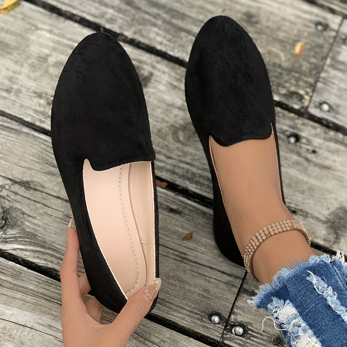 Orthopedische Zwarte Flats - Emma