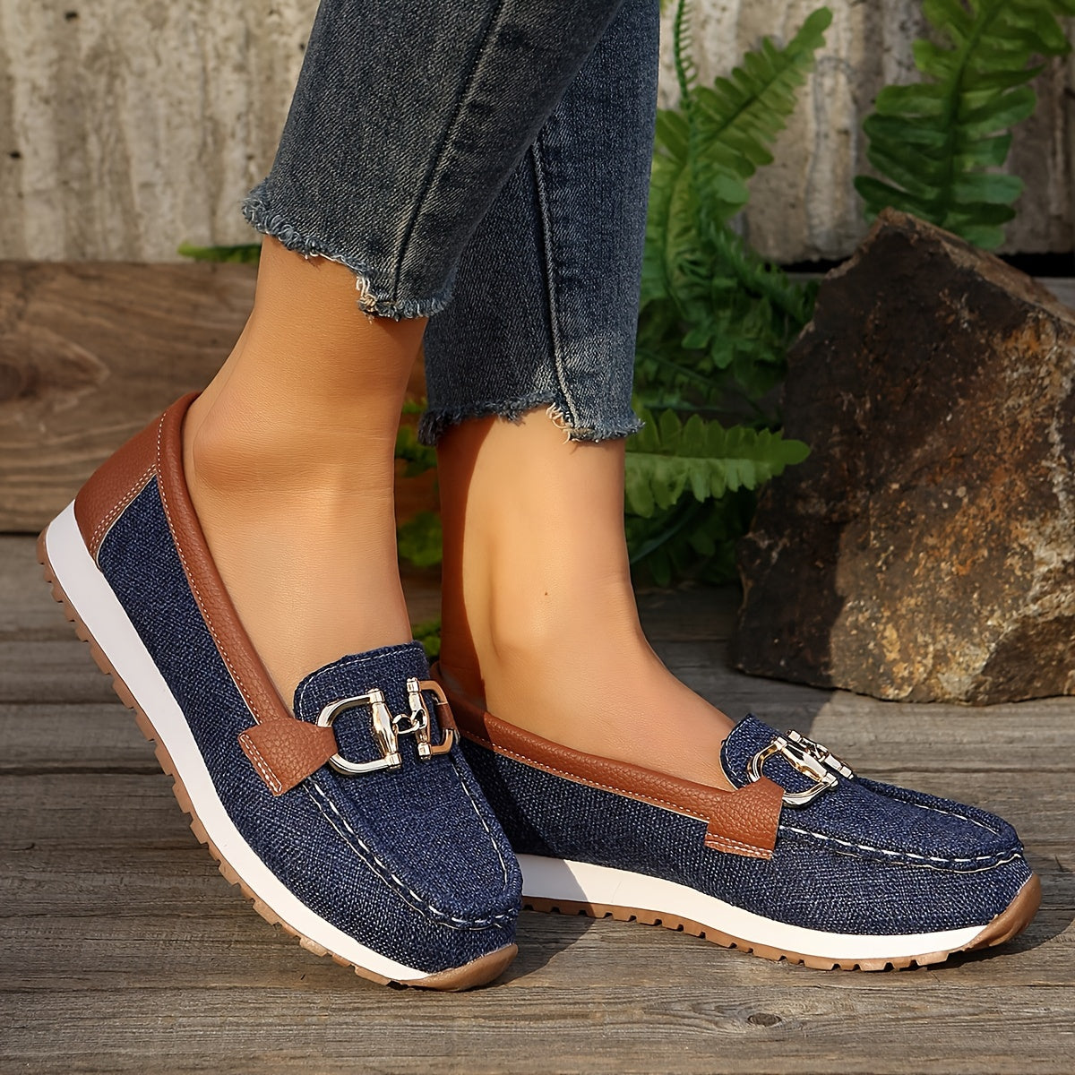 Orthopedische Blauwe Loafers - Anna