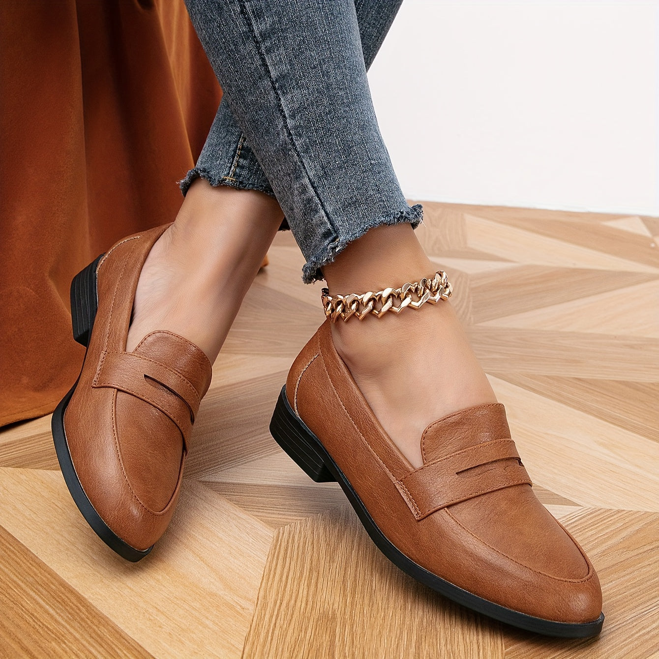 Orthopedische Bruine Loafers - Emma