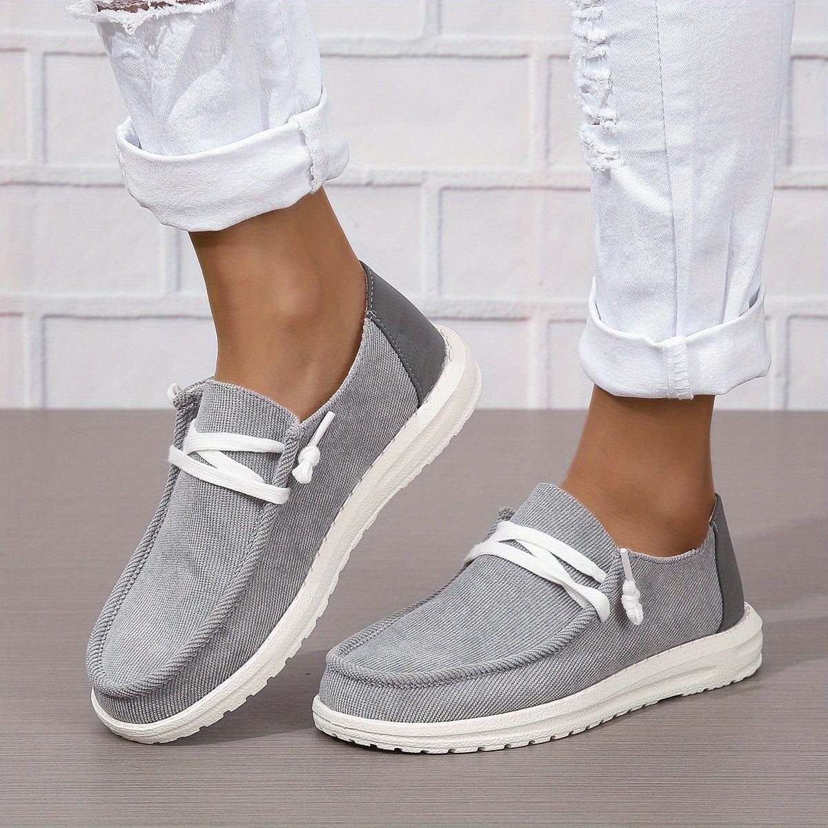 Orthopedische Grijze Comfort Loafers - Lisa