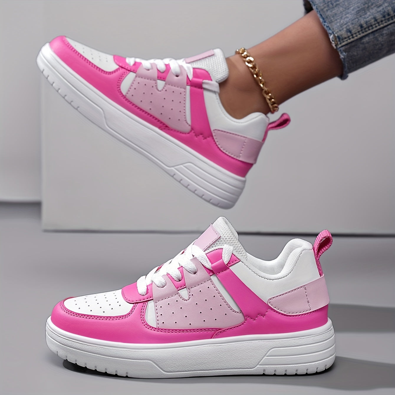 Orthopedisch Roze Sneakers - Anna